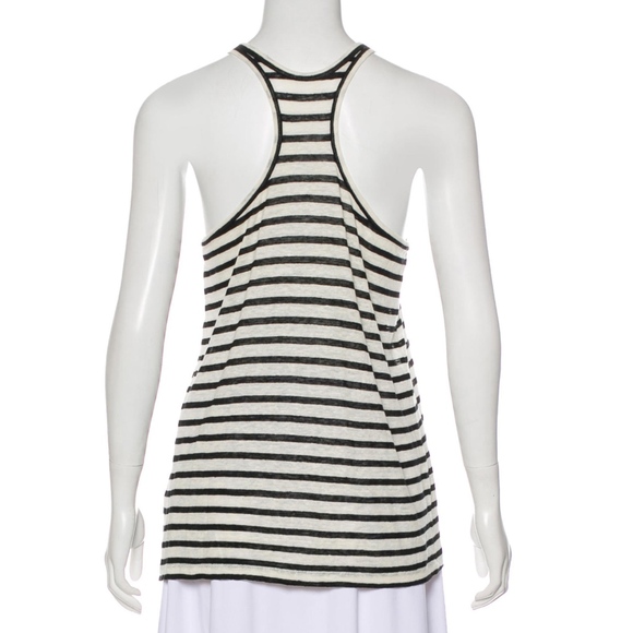 T by Alexander Wang Linen Scoop Neck Tank Top - M - Picture 3 of 7